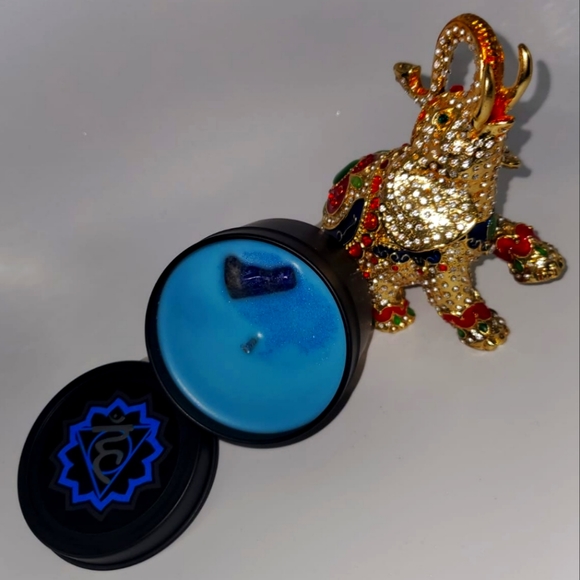 Throat Chakra Manifestation Candle - Picture 1 of 1